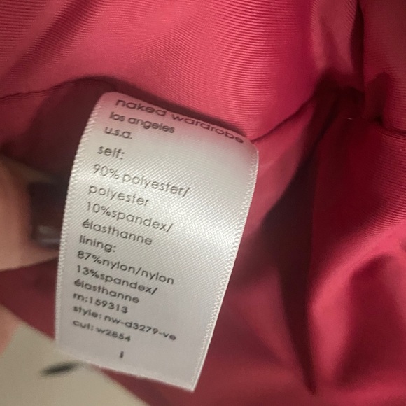 NAKED WARDROBE TEXTURE PLUSH VELVET TUBE DRESS BURGUNDY/WINE  BODYCON BURNOUT - Picture 12 of 14